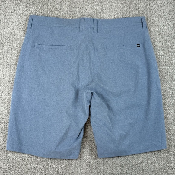 Travis Matthew Men's 35 Blue 10" Performance Golf Shorts - Picture 3 of 4